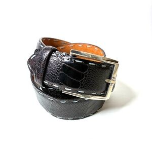 Andrea Zori Genuine Ostrich Belt